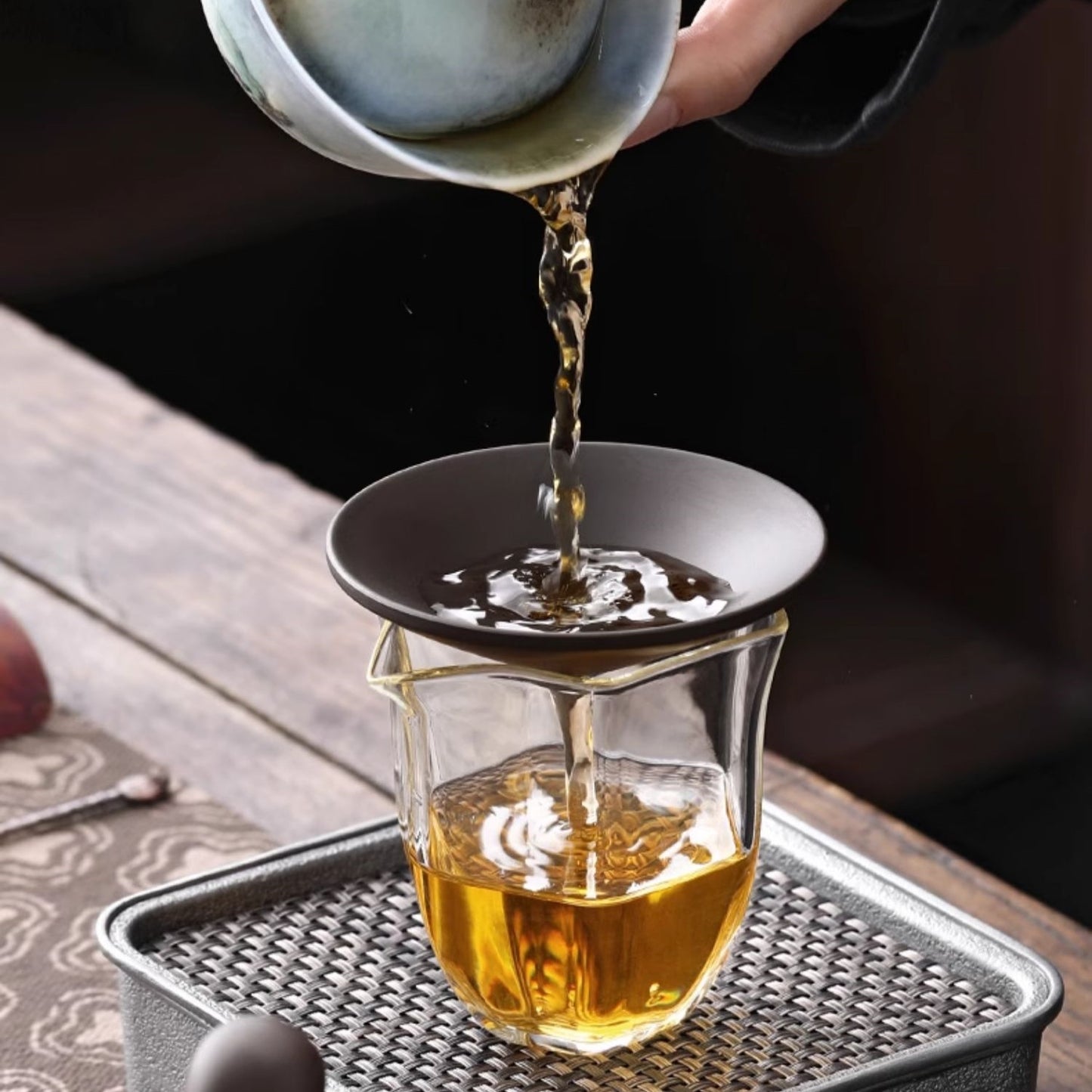 Purple Clay Tea Favor Tea Arrangement Tea Leaf Hat Tea Strainer