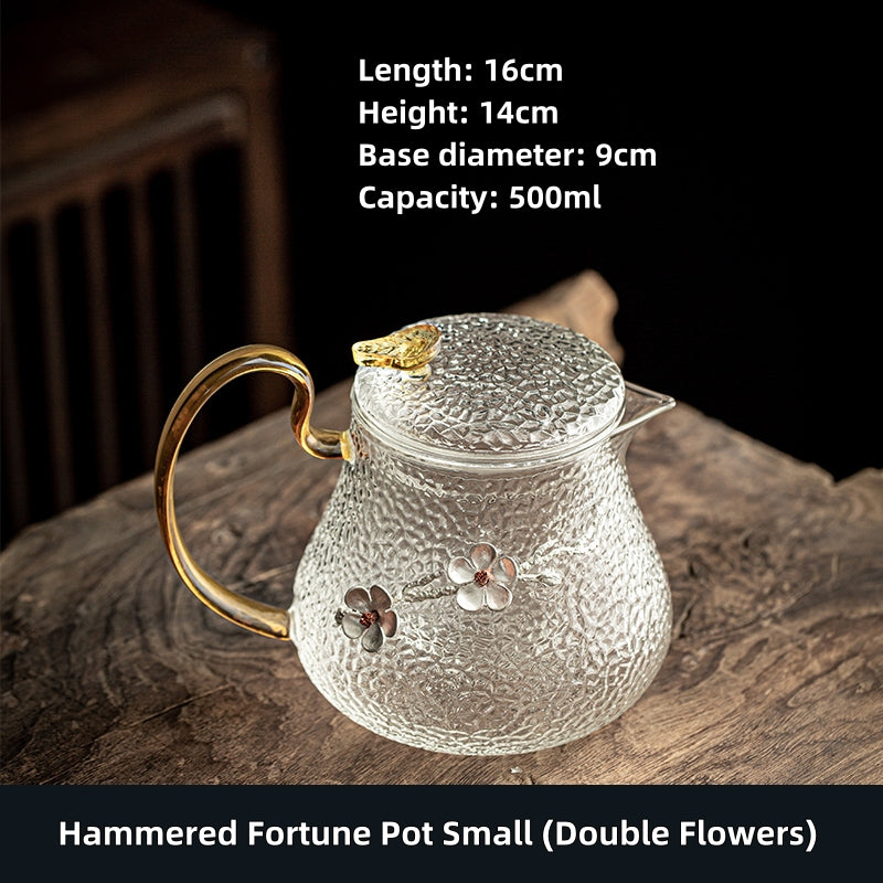 Dragon Scale Glass Teapot High Temperature Resistant Flower Teapot Water Kettle