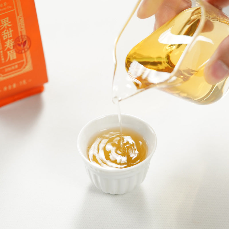 果甜寿眉 2016 Fruity-Sweet Shou Mei White Tea | 5g Single-Serve Pouch - description