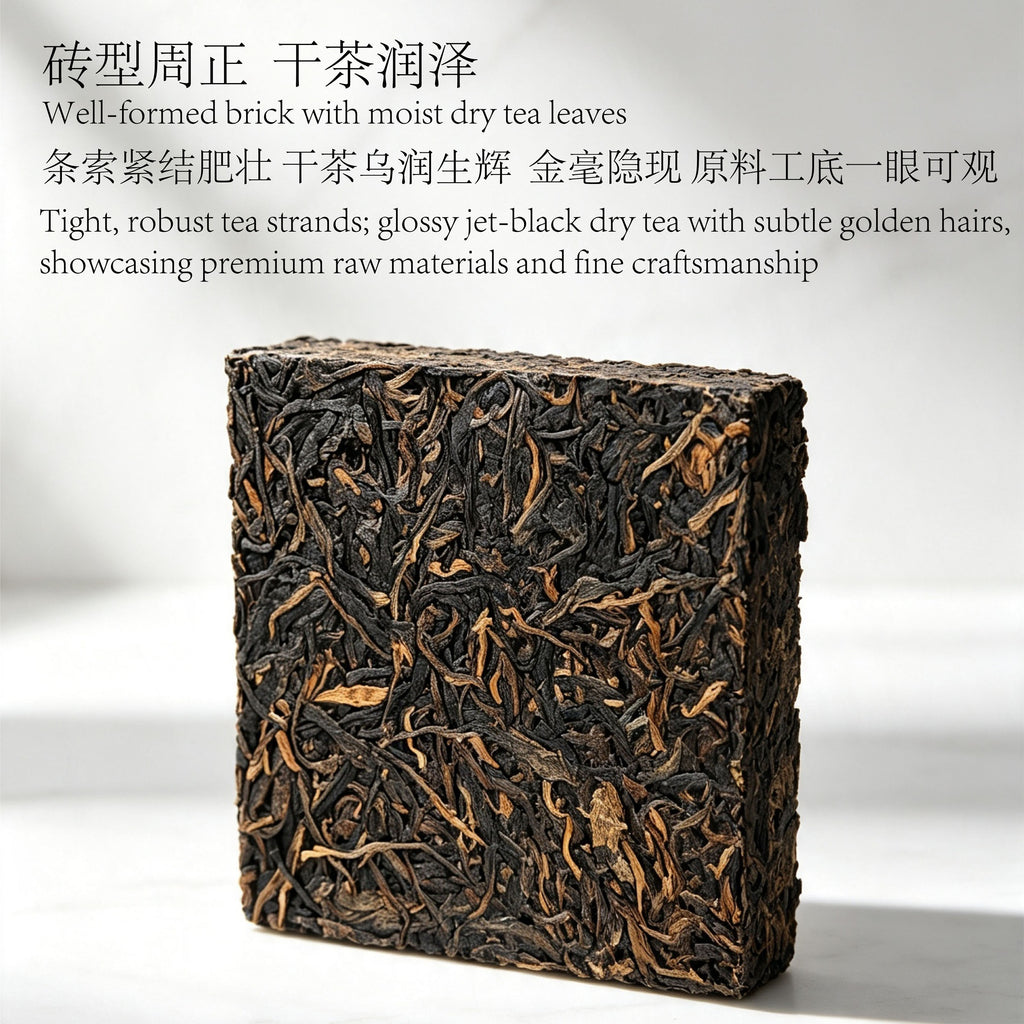 勐海老生茶 2016 Fu Yuan Hao Liu Fang Brick Tea | Menghai Raw Pu-erh - description