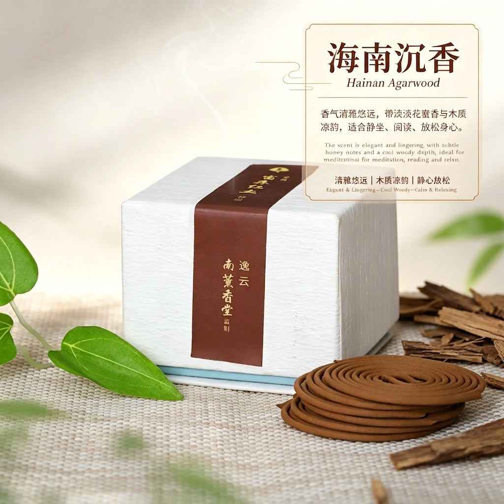 海南沉香 Hainan Agarwood Yiyun Series Natural Ancient Method incense coil