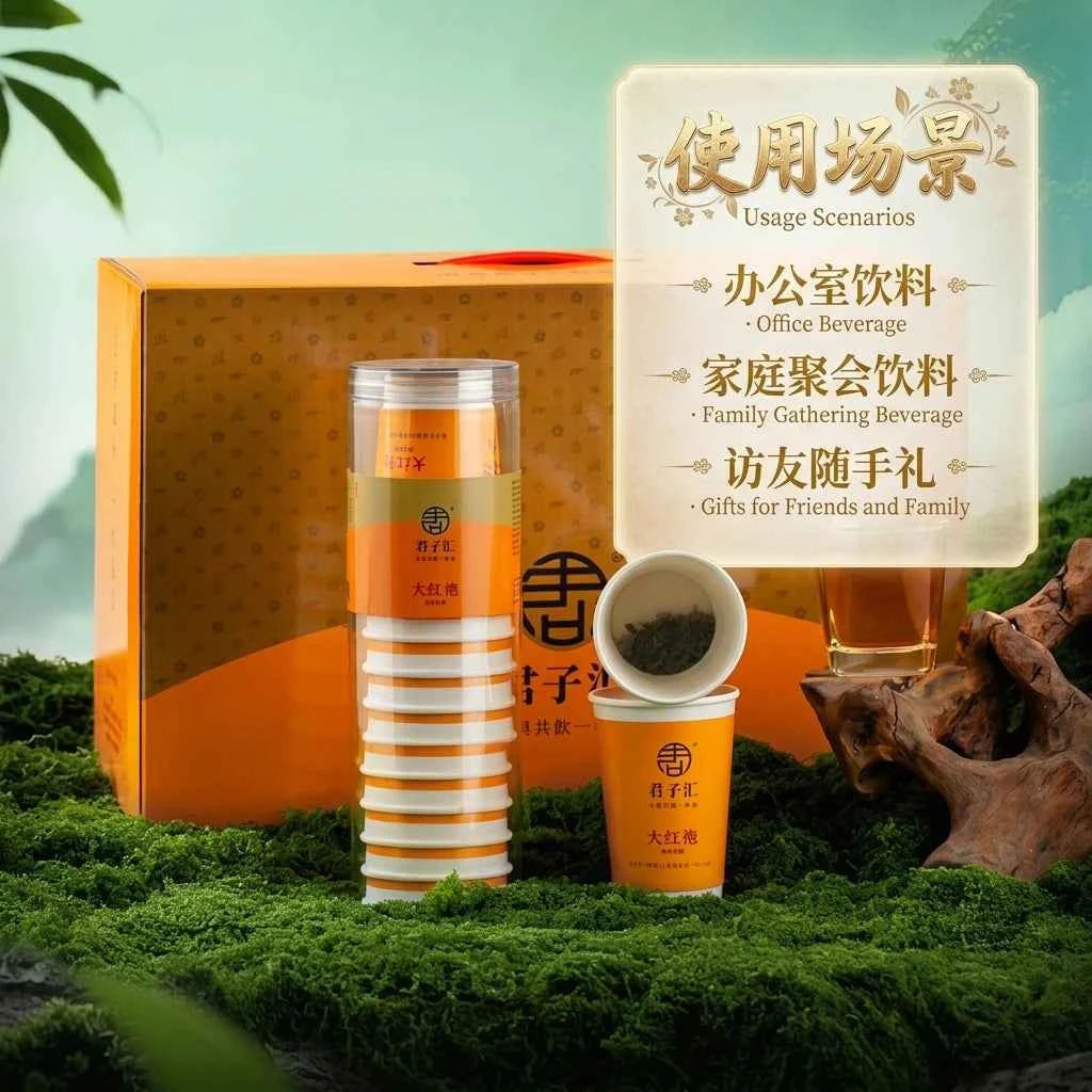 正山小种 Oolong tea from Wuyi Mountain, rock tea, convenient cup tea brewing Lapsang souchong