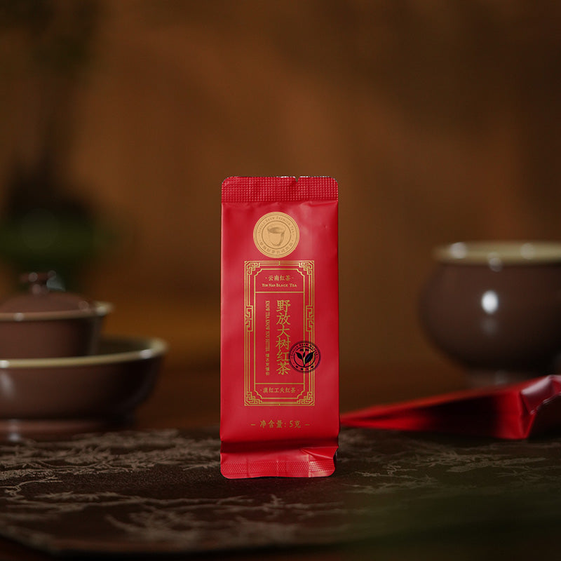 野放大树红茶 Yunnan Wild-grown Big-tree Black Tea | Dian Hong Gongfu | 5g Single-Serve Pouch (Blue Mark) - description